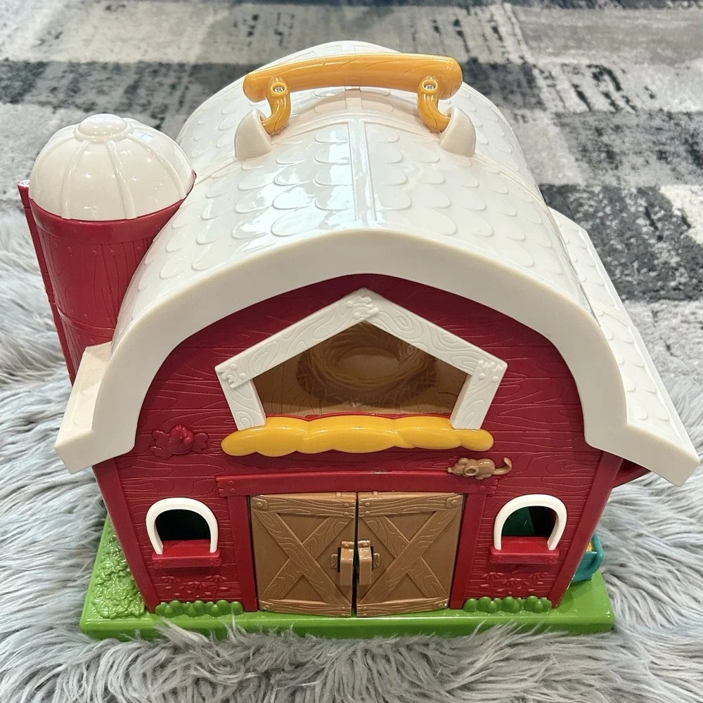 Battat Big Red Barn Animal Farm Playset Friends Folding Toy Kids